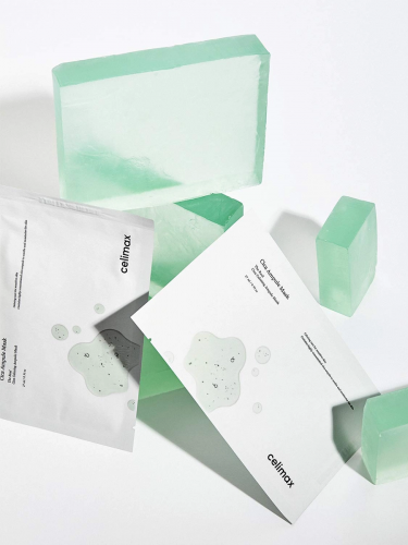 Celimax Успокаивающая ампульная тканевая маска на основе центеллы The Real Cica Calming Ampoule Mask 27 мл