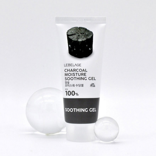 Lebelage Уценка Успокаивающий гель на основе экстракта древесного угля / Charcoal Moisture Soothing Gel, 100 мл