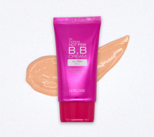 Lebelage BB-крем увлажняющий с экстрактом розы / Dr. Derma Hot Pink BB Cream Spf 50+ Pa+++, 30 мл
