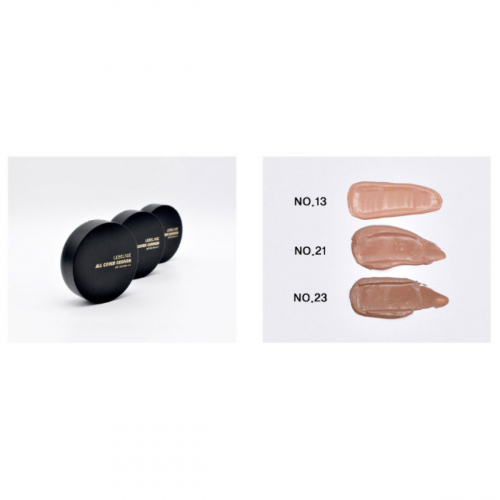 Lebelage Увлажняющий тональный кушон для лица №21 / All Cover Cushion SPF 50+ PA+++, натуральный бежевый, 15 г