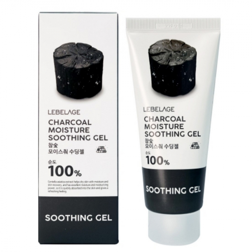 Lebelage Уценка Успокаивающий гель на основе экстракта древесного угля / Charcoal Moisture Soothing Gel, 100 мл