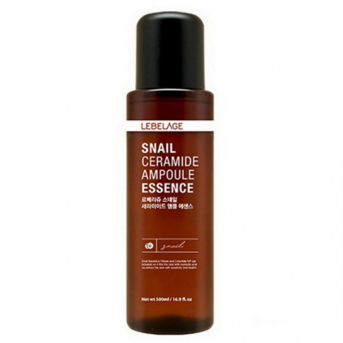 Lebelage Эссенция для лица с керамидами и муцином улитки / Snail Ceramide Ampoule Essence, 500 мл