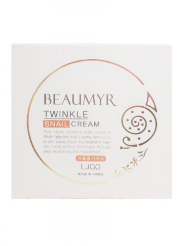 BEAUMYR Питательный крем для лица с экстрактом слизи улитки / Twinkle Snail Cream, 100 г