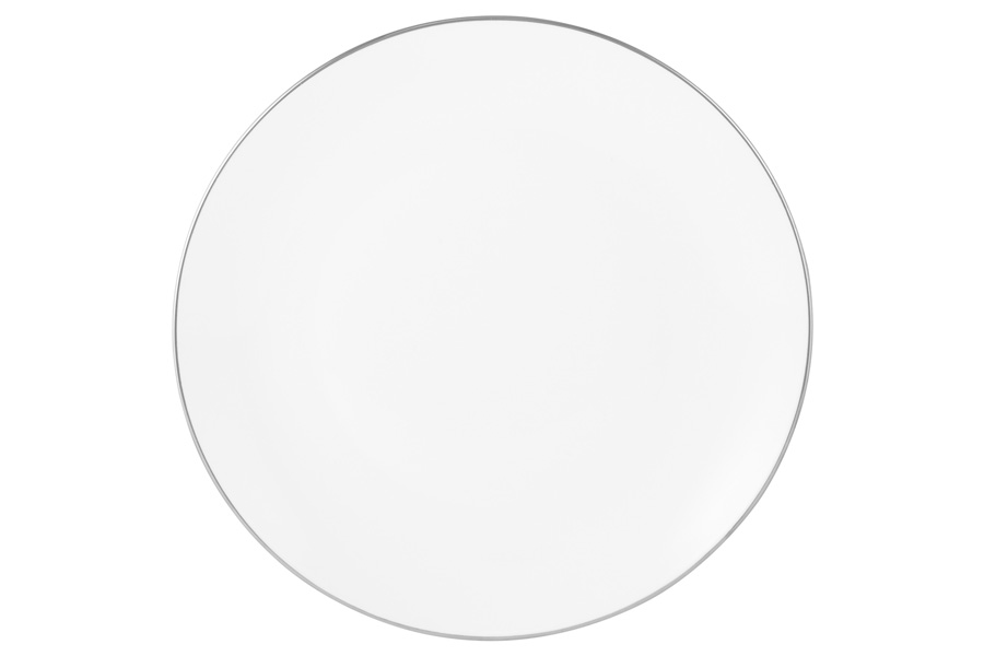 Сервиз обеденный, 4 перс, 12 пр, фарфор P, белый, с серебристым кантом, White Platinum, 63330