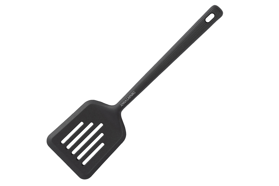 Лопатка с прорезями, 32 см, силикон, графитовая, Streak, 63422