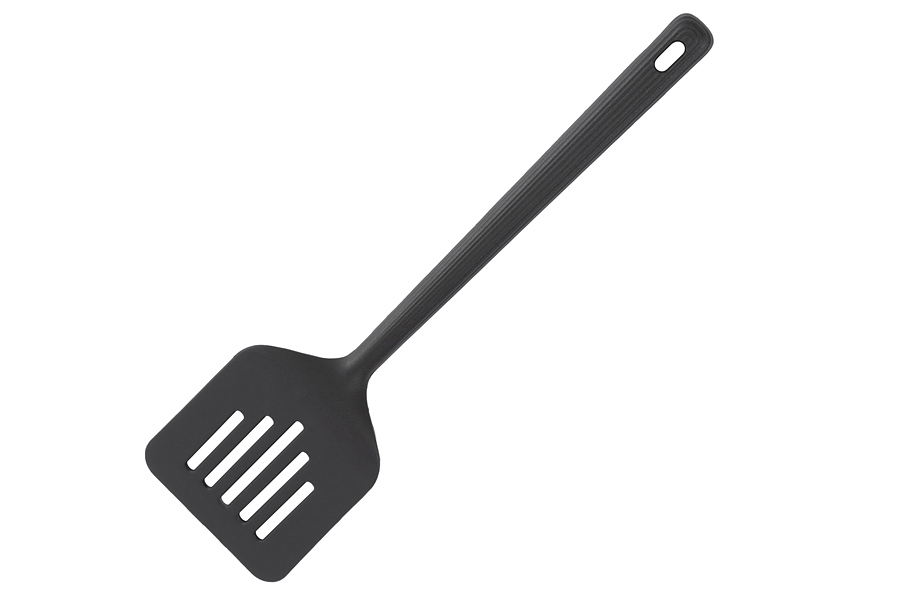 Лопатка с прорезями, 32 см, силикон, графитовая, Streak, 63422