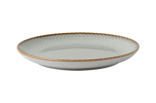 Тарелка закусочная, 20 см, керамика, серо-бежевая, Серые ромбы, Mandala, 63234