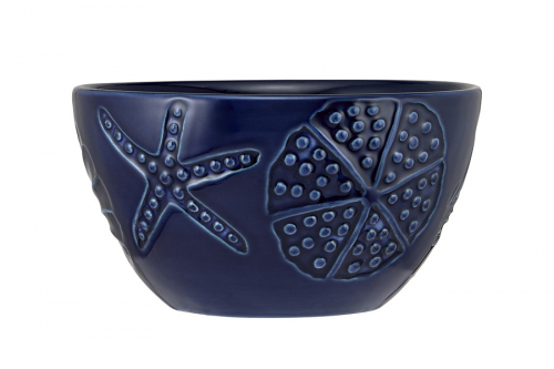 Набор, 2 пр, блюдо/салатник, керамика К, белое/синий, Синие кораллы, Blue Coral, 63289