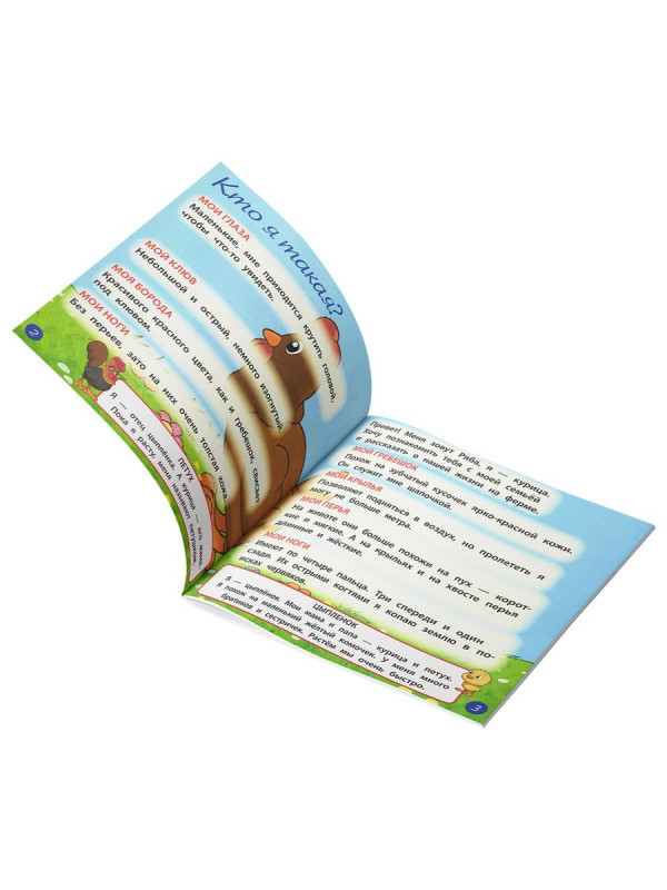 W0398 Комплект ферма Журнал 12 + 5 игрушек (поилка, морковь, петух, ягненок, павлин )