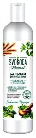 СВОБОДА SVOBODA Natural Бальзам (430мл) экст.Мелиссы д/жирных волос.12 /1182671