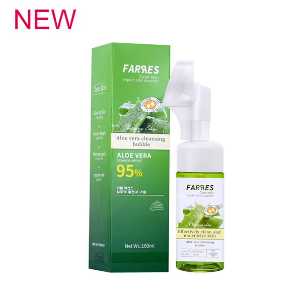 FARRES /9128/ Очищающая пенка с экстрактом Алоэ 160мл. (12)