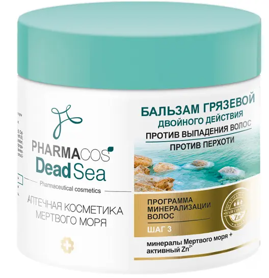 Витэкс Pharmacos Dead Sea Бальз.грязевой 2-го дейст. пр/выпад.вол.,пр/перх.(400мл).18