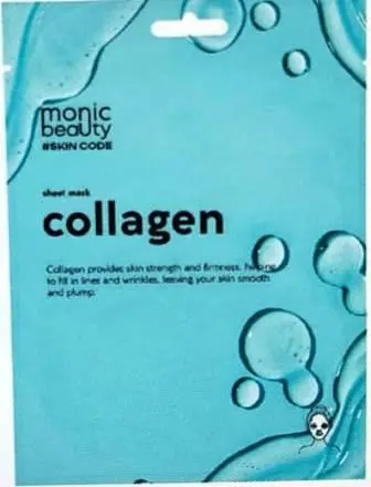 MONIC BEAUTY Skin Code Тканевая маска для лица Коллаген 25мл (*10)