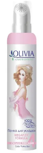 Olivia Пенка д/волос СФ с экст. Родиолы Розовой (150мл).24 АКЦИЯ
