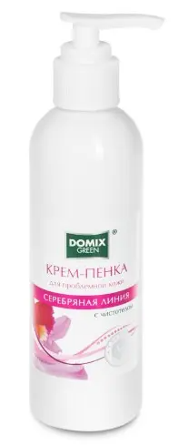ДОМИКС Green Крем-ПЕНКА д/проблемн.кожи НаноСеребро и чистотел (Доз-200мл).12/102355