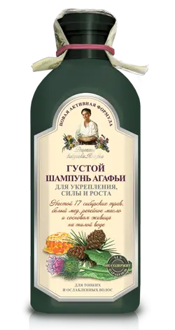 РБА Шампунь (350 мл) Густой Агафьи д/тонких и ослаб.вол. 12
