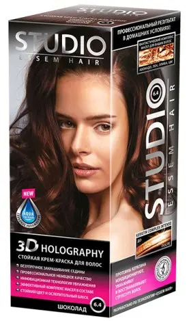 Студио Профешнл 3D Holography Крем-Краска д/в тон 6.4 Шоколад (50/50/15мл).6 /03098