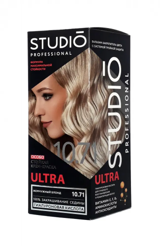 Студио Профешнл 3D ULTRA Крем-Краска д/в тон 10.71 Жемчуж.блонд (50/50/15мл).6 /50366