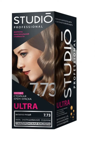 Студио Профешнл 3D ULTRA Крем-Краска д/в тон 7.73 Янтарно-русый (50/50/15мл).6 /50397