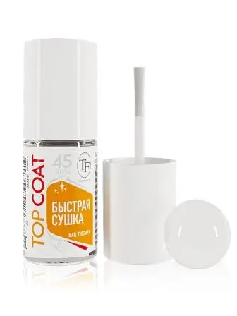 Triumpf Ср-во для ногтей 007 TOP COAT Быстрая сушка с ультраблеском (8мл).6