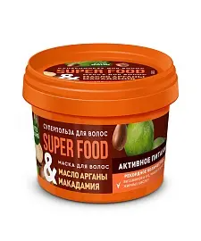 ФК /8150/ FITO SUPERFOOD Маска д/волос Масло арганы & Макадамия, активное питание (100мл).12