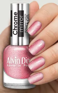 Alvin D`or (ADN-63) Лак д/н Chrome mirror тон 6307 розов. карамель (12)