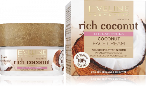 Eveline Rich Coconut Крем д/лица Интенс.увлажняющий д/всех типов и чувствит.к.(50мл).30