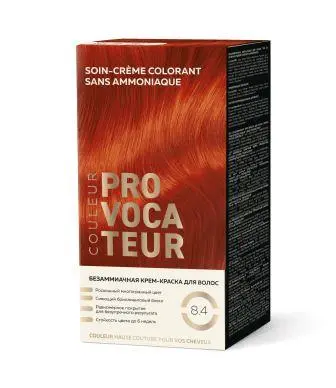Provocateur Couleur Безаммиачная краска д/в т. 8.4 Огненно-рыжий 40/80/15мл.(6) /97836