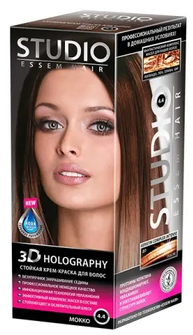 Студио Профешнл 3D Holography Крем-Краска д/в тон 4.4 Мокко (50/50/15мл).6 /03142
