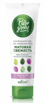Белита Pure Green Матирующий гель для умывания лица Матовая свежесть (75мл).20