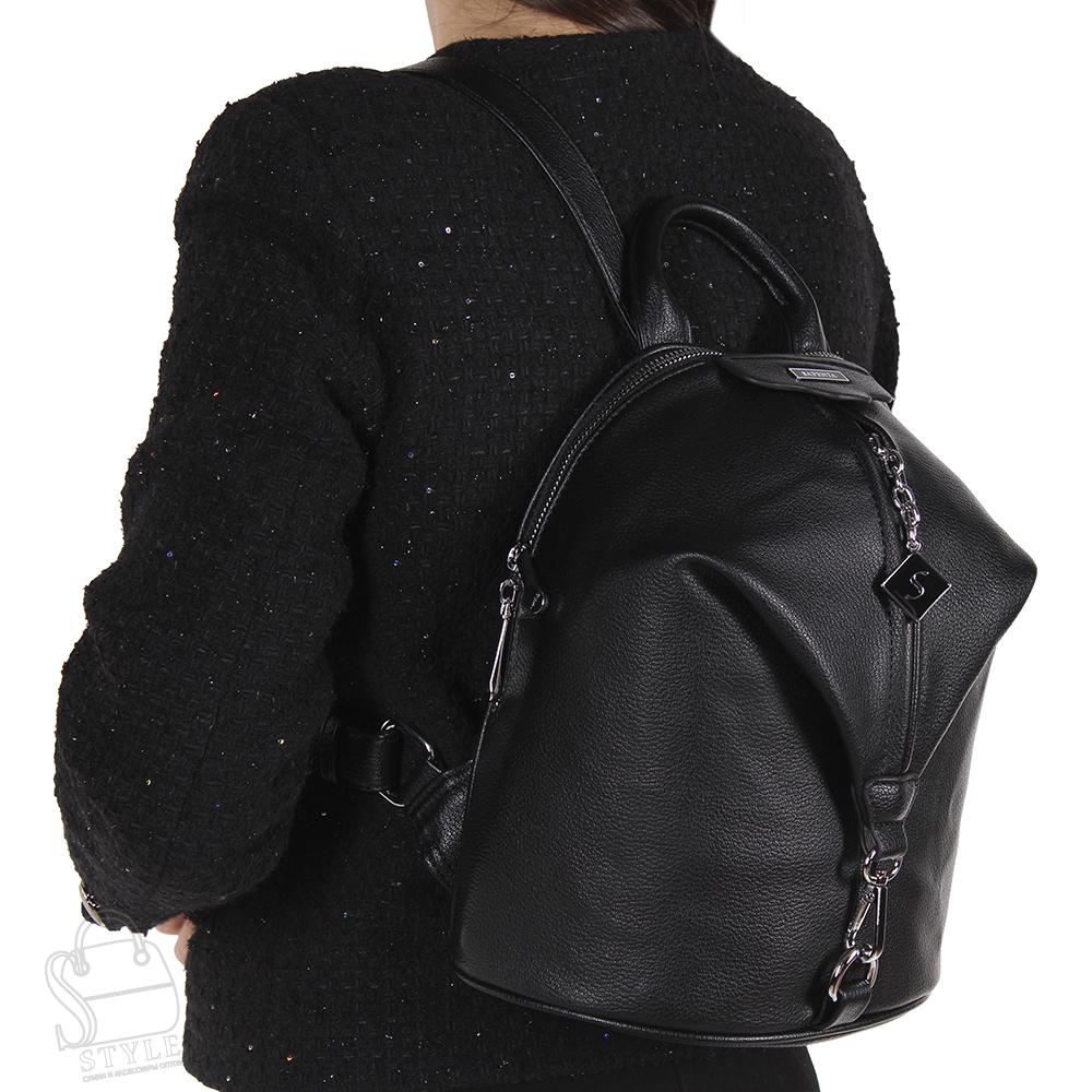 Рюкзак женский 69137-1 black Velina Fabbiano-Safenta/30