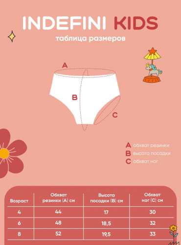 Трусы для девочек Indefini (Арт.941000-1001GPJ)