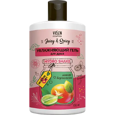 ВИЛСЕН /JS-10171/ Juicy & Spicy Гель для душа Увлажняющий (ф-700мл).12