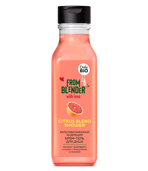 ФК /GB-8810/ From Blender with Love Крем-гель д/душа Citrus blend Shower Мультивитаминный 370мл.15