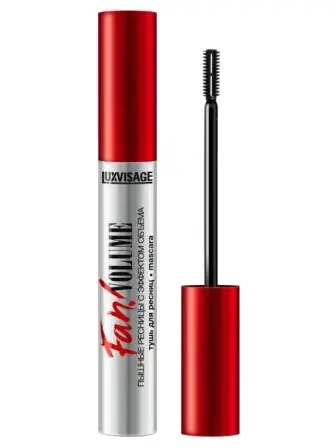 LUXVISAGE Тушь Fan! VOLUME пышные ресницы с эффектом объема, Черная (6)