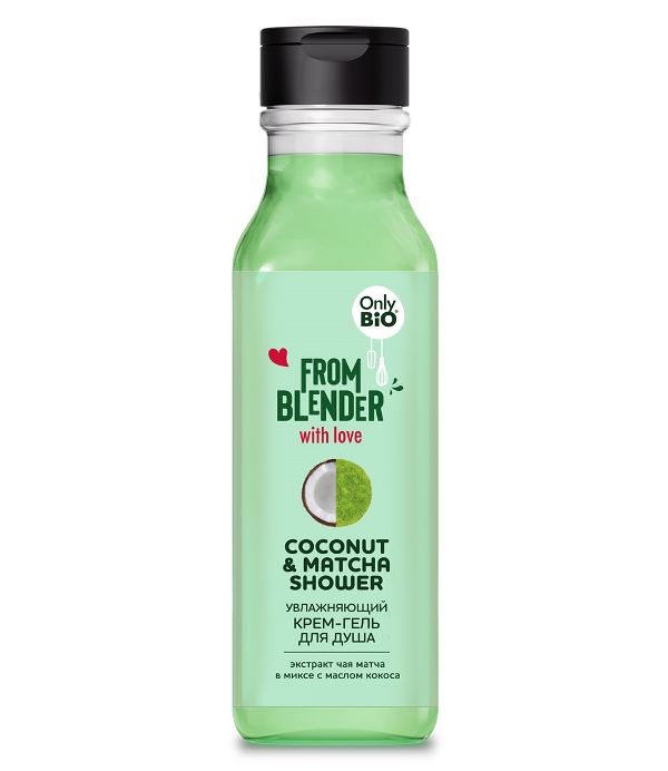ФК /GB-8812/ From Blender with Love Крем-гель д/душа Coconut & Matcha Shower Увлажняющий 370мл.15