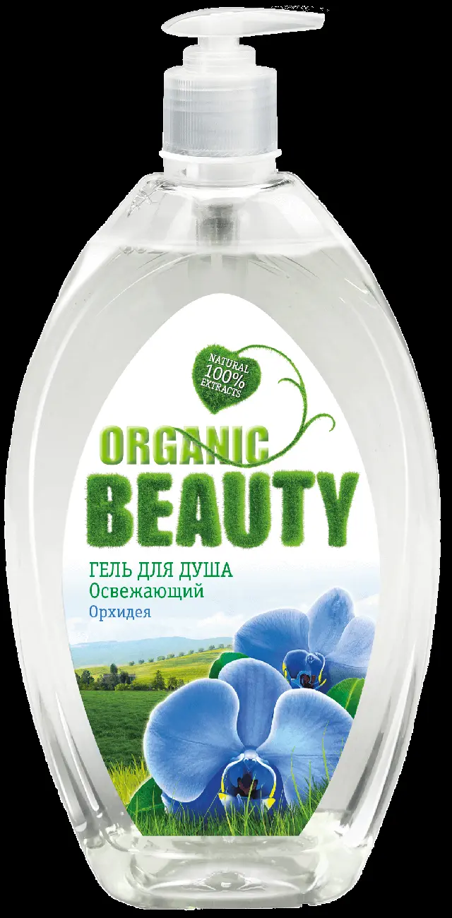 Organic Beauty Гель-душ (1л) Освежающий Орхидея (6) /11119/