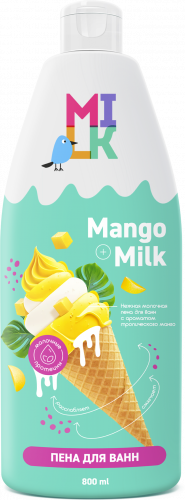 БИГ «Милк» Пена д/ванн Ice Cream Молоко и Манго (800мл).8 / арт-91773/