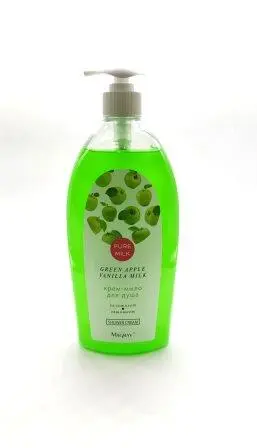 Маграв 4/5 PURE MILK Крем-мыло для душа Green apple & Vanilla milk (800мл). 9