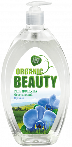 Organic Beauty Гель-душ (1л) Освежающий Орхидея (6) /11119/