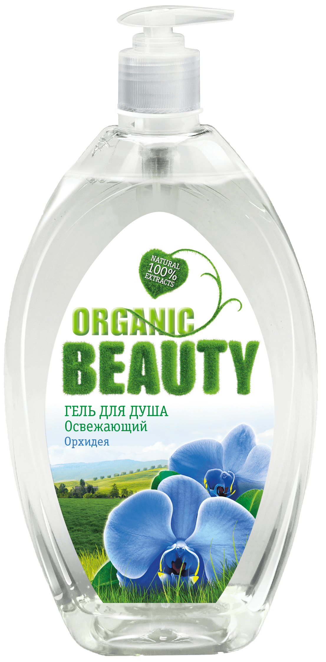 Organic Beauty Гель-душ (1л) Освежающий Орхидея (6) /11119/