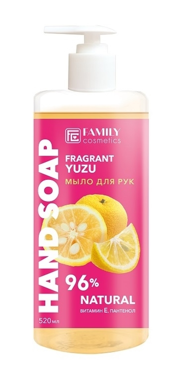 Family cosmetics /FRESH-08/ Fresh Flesh Мыло для рук Ароматный юзу (520мл).17