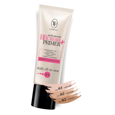 Triumpf CTW11 Увлажн. Крем-Тон и Основа под макияж Professional BB CREAM+PRIMER тон 01 Cветлый