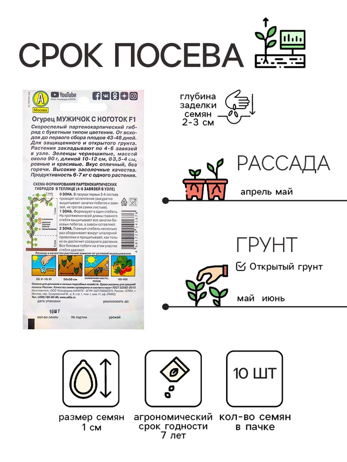 Семена Огурец