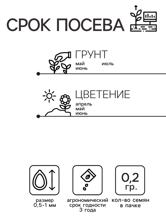 Семена цветов Незабудка