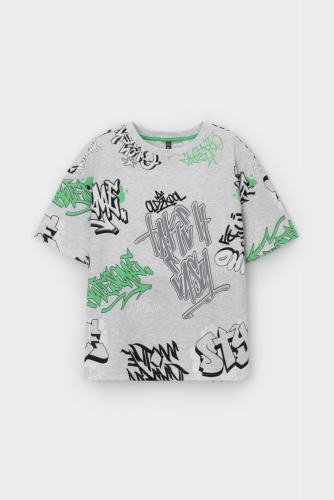 Crockid Фуфайка КР 302742-1 речной перламутр, граффити к562 Crockid