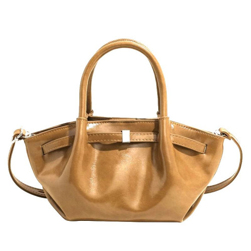 Женская кожаная сумка 5117 KHAKI