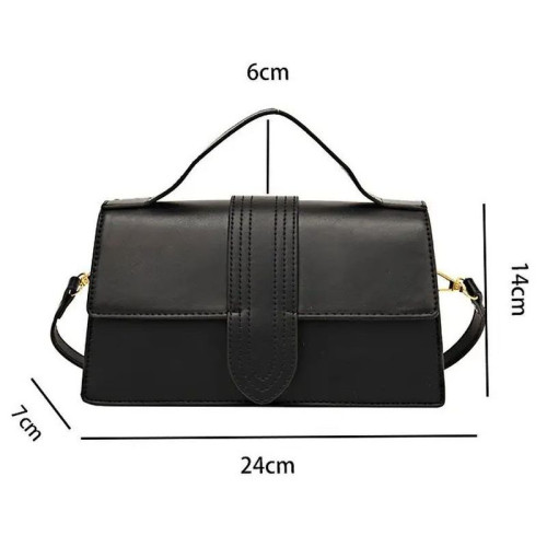 Женская кожаная сумка 5735 BLACK