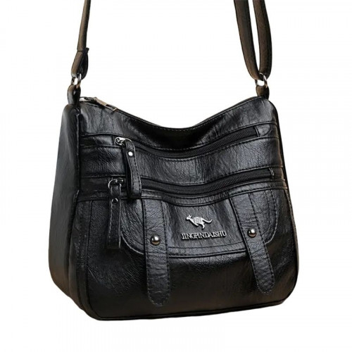Женская кожаная сумка 242 BLACK
