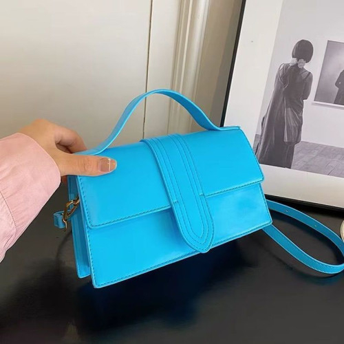 Женская кожаная сумка 5735 BABY BLUE